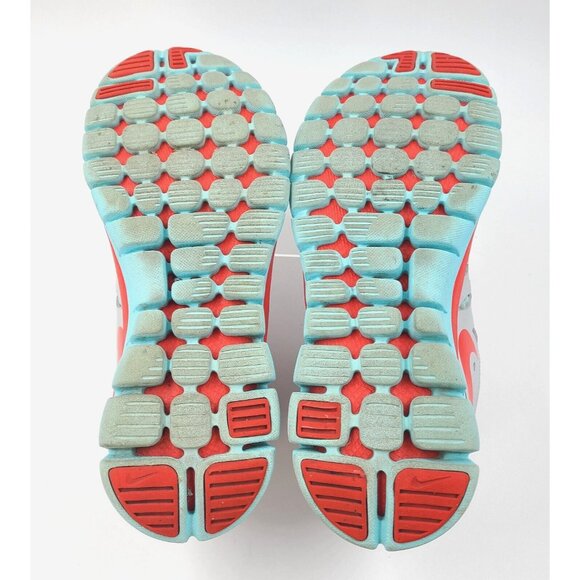 Nike Flex 2013 Run Style 580440-016 Gray Turquoise/Orange Shoes Women's 7.5 - Picture 6 of 14
